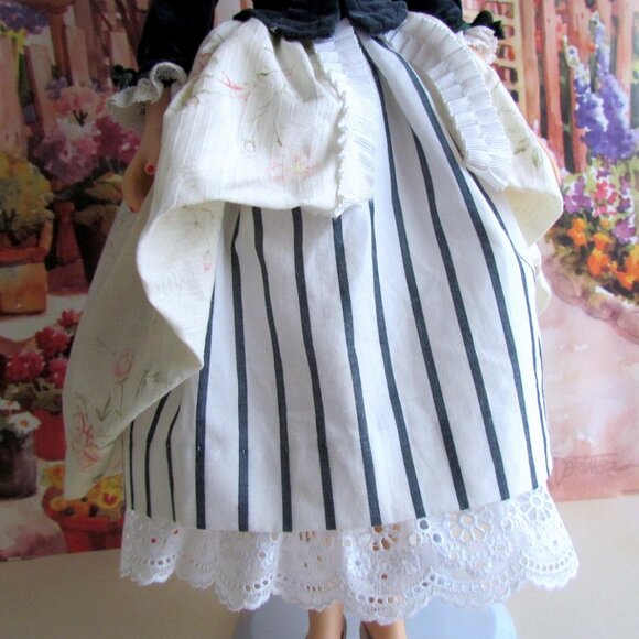 16" DOLL MAID, WENCH COSTUME for TONNER DOLLS, BRENDA STARR, 18th CENTURY OUTFIT - Picture 4 of 10